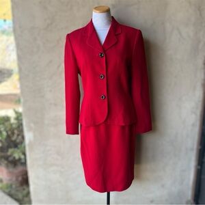 Vintage Wool Skirt Suit